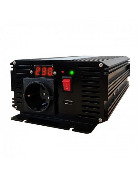 Invertor Auto 12V 220V, Putere Convertor 500W cu Unda Sinusoidala Pura, TED Electric TED000422